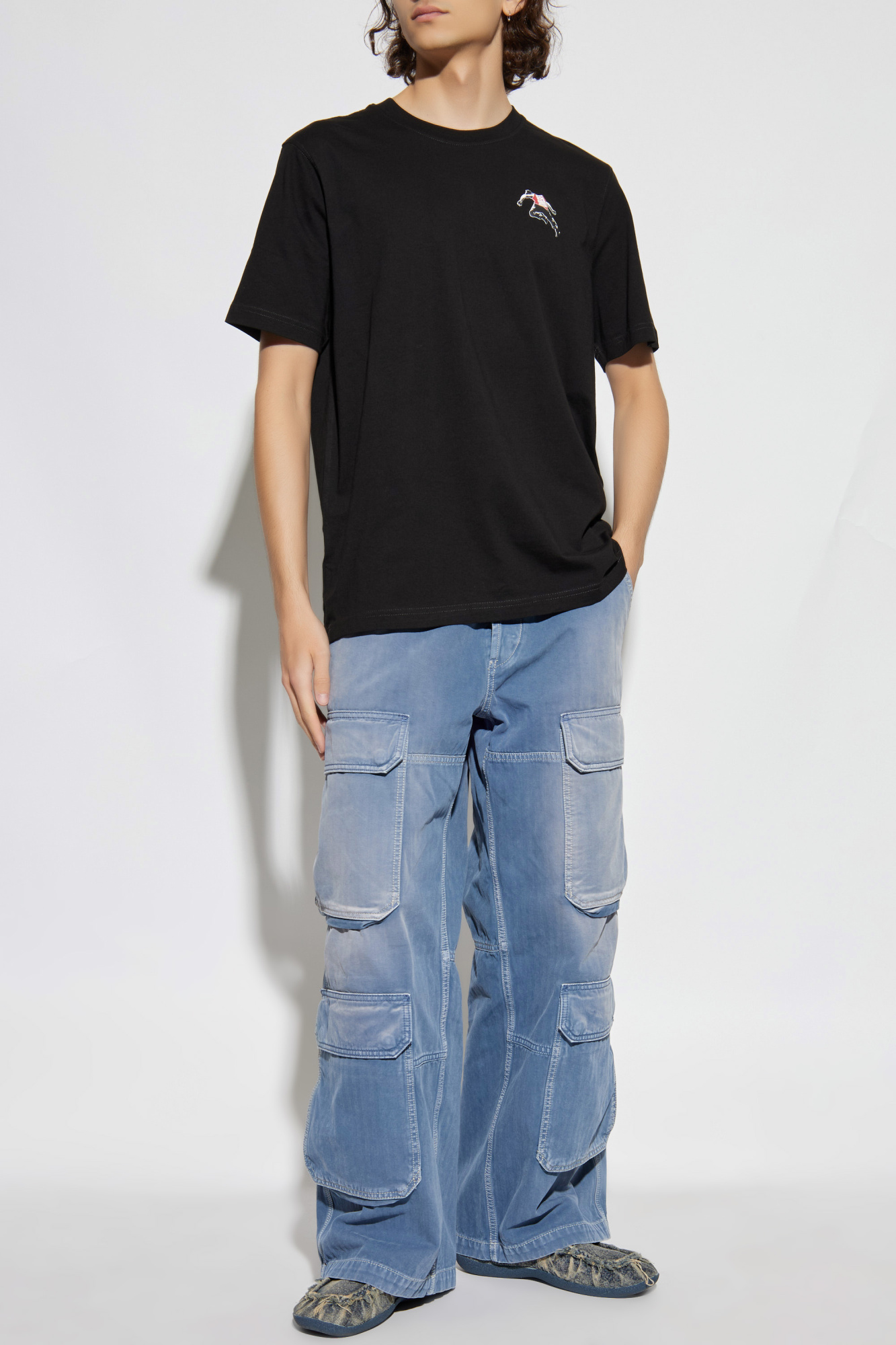 Schwarz TShirt „TADJUSTT3” Diesel Vitkac Germany